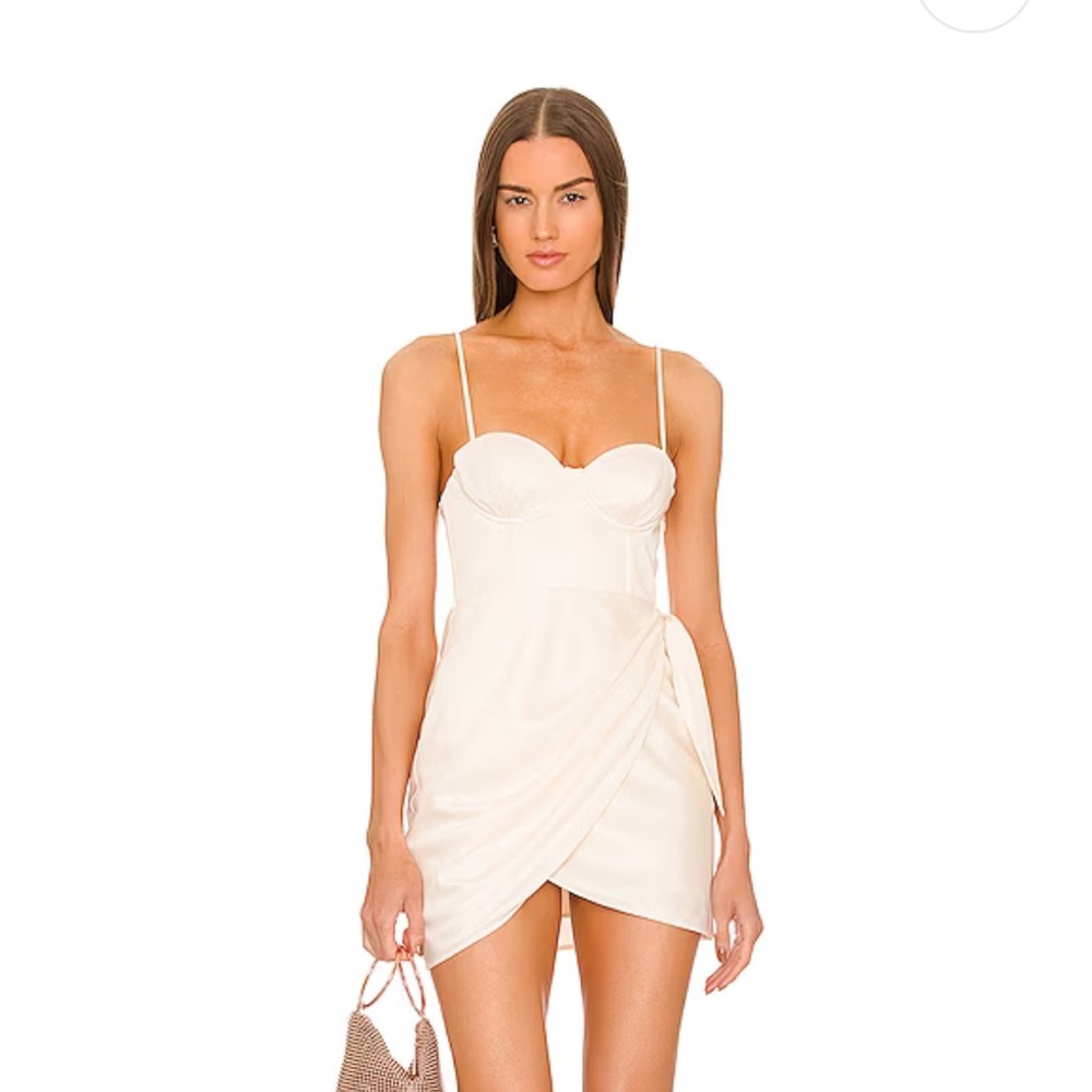 x REVOLVE Banks Mini Dress
Michael Costello SMALL Ivory